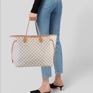 Louis Vuitton Tote from the 2010 Collection - Damier Azur Pattern